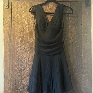 Express Black V-Neck Mini Dress